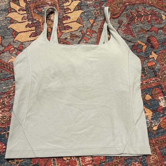 Lululemon Athletica Light Gray Tank Top - Picture 1 of 3